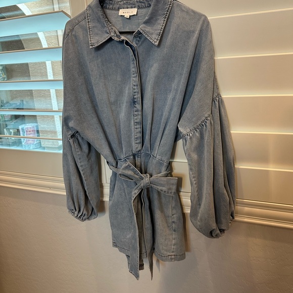 Mable Denim Blue Women's Romper - Picture 7 of 12